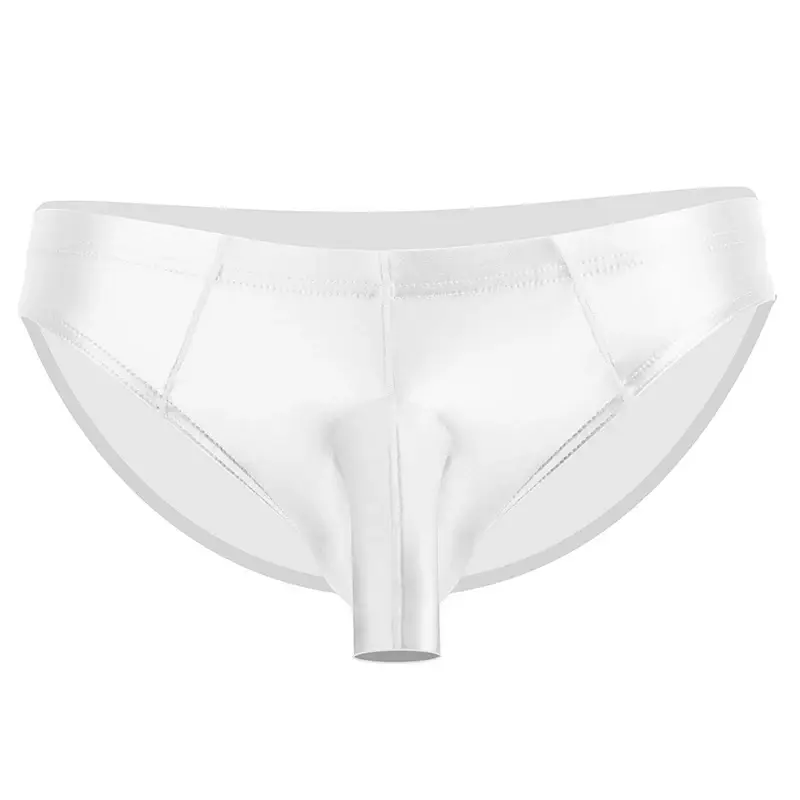 High Elastic Bikini Briefs gay Men's glossy underwear open Pouch Panties Men Smooth gay underwear — image 6
