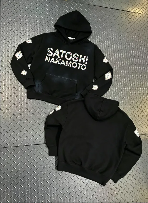 Street Casual SATOSHI Hoodies Pullover Embossed Pattern Embroidery Turtle Shell Design Washed Hooded Men Women Loose Sweatshirts — image 15