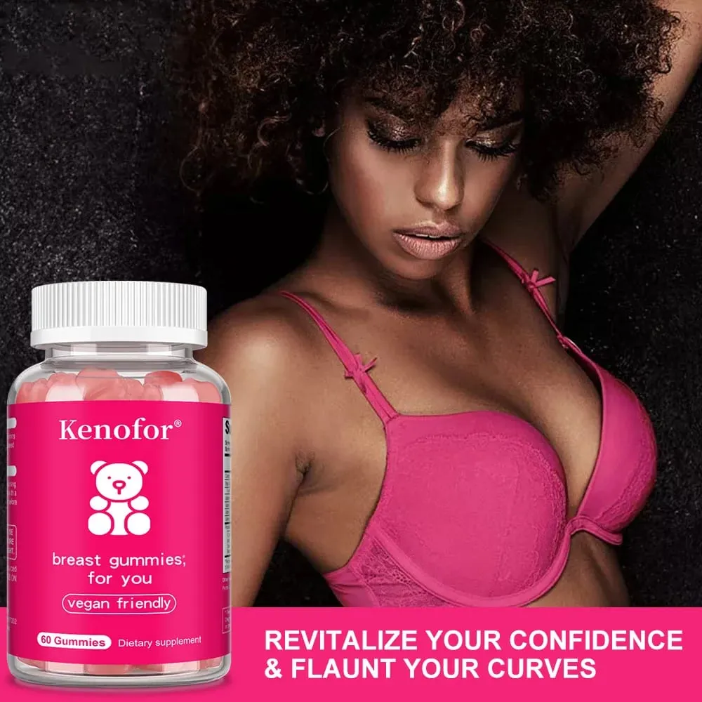 Breast Gummies for Women's Breast Development Breast Care Supports Hair Growth and Strength