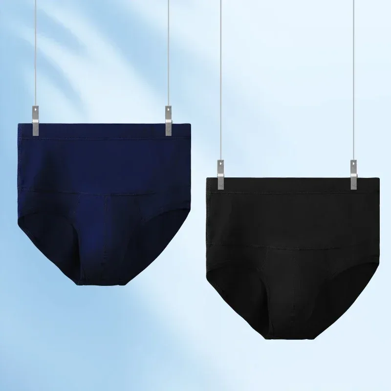 Men's High-Waist Cotton Underwear, Slim-Fitting Waist-Protecting, Plus-Size Warm Triangle Sports Briefs — image 6