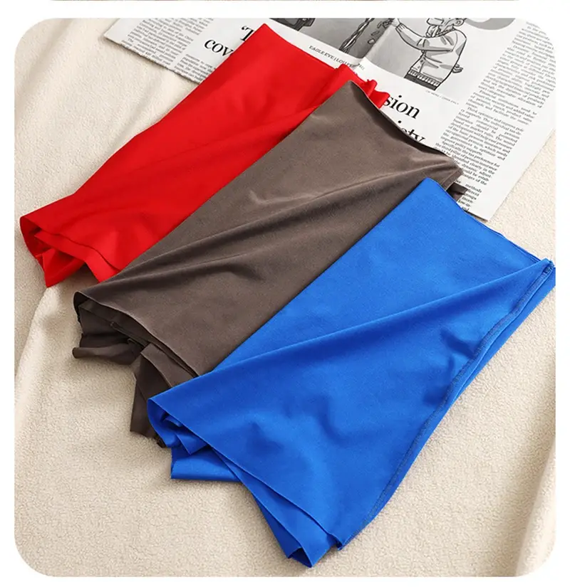 3d bolsa de secagem rápida calcinha masculina boxers de seda gelo sem costura sexy roupa interior homme homem ultra-fino respirável boxer shorts — image 14