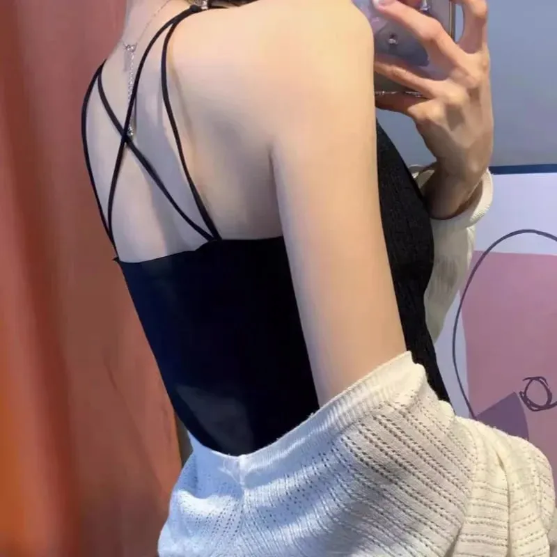 Nyári Melltartó Fekete Fűző Aktív Nagy méretű Bralette Megereszkedett melltartó Mellény Topic Camisole&tanks Traf Női Ruházat Top Traf Zara — image 3