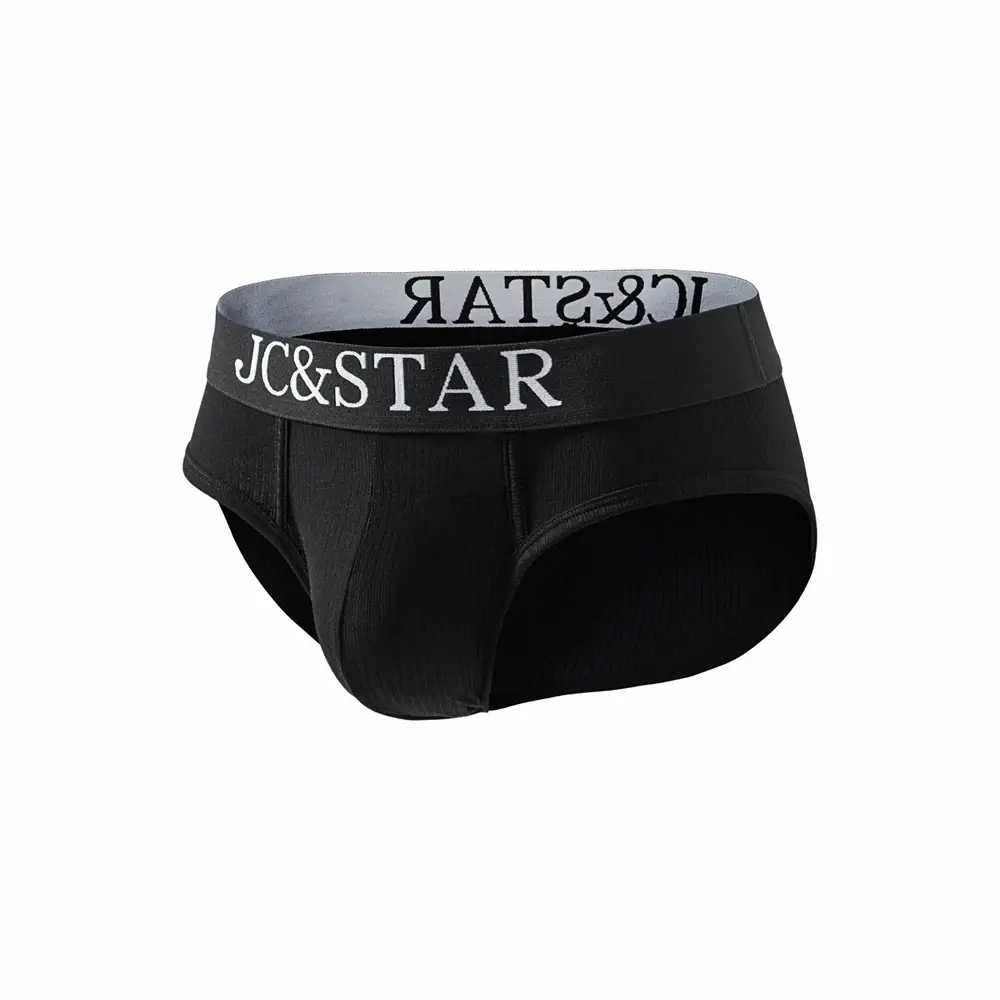 Athletic High Cut Design Mga Panloob na Panloob ng Sexy na Lalaki Mga Panloob na Panloob na Ribbed Cotton Sports Comfort Men Bikini Slip Panlalaking Tanga Briefs — image 13