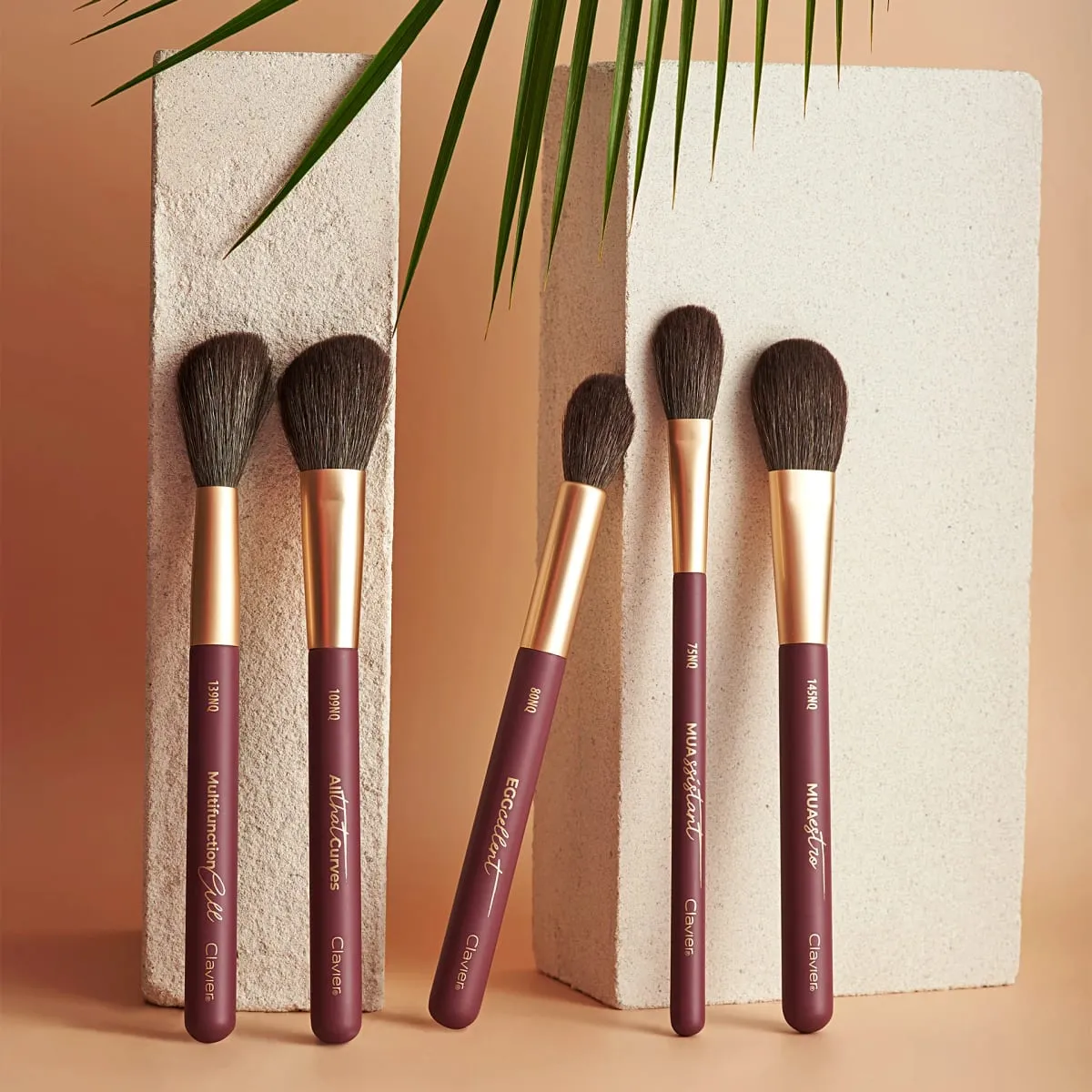 Clavier Nature&More II Sminkecset Szemhéjfesték Alapozó Kozmetikai Ecsetek Beauty Soft Kiváló minőségű sörtékkel Sminkeszközök — image 2