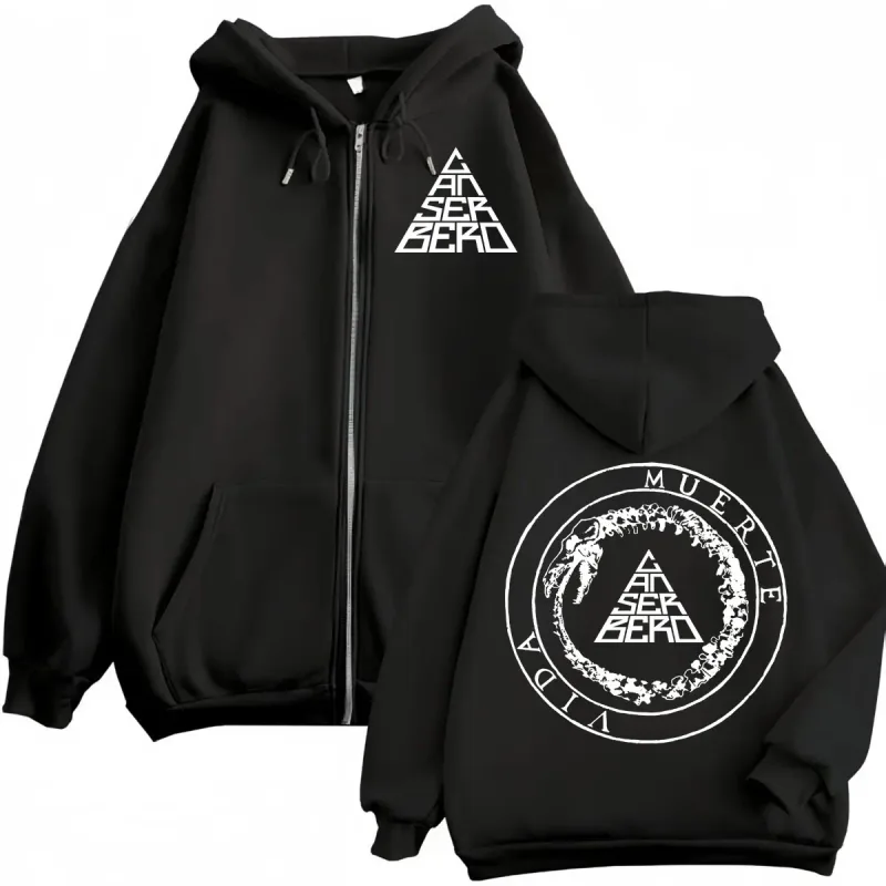 Canserbero All We Need is Love Muerte Vida Merch Zipper Hoodie Men's Fashion Hip Hop Zip Up Sweatshirts Casual Fleece Pullovers — image 18
