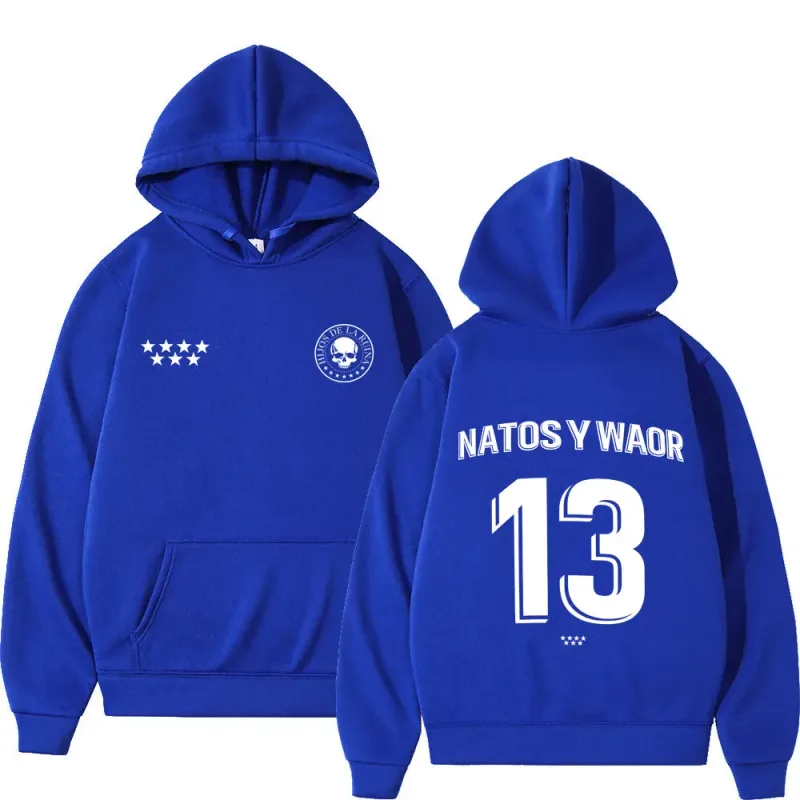 Rapper NATOS WAOR 13 Sweatshirts Men Women Fashion Hip-hop Pullover Autumn Winter Loose Casual Gothic Punk Tracksuit Streetwear — image 12