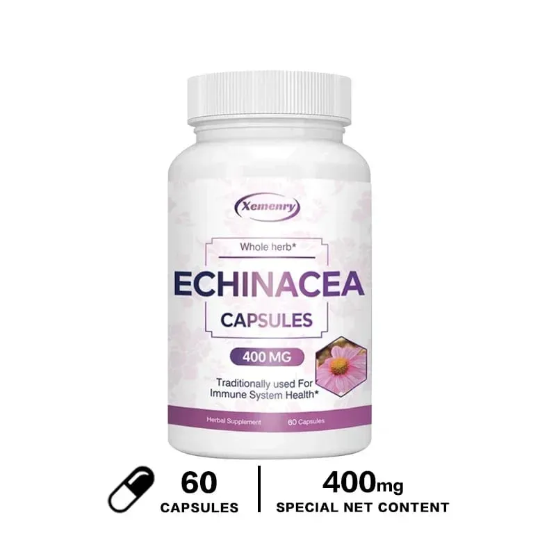 Echinacea kapszula 400 mg - Támogatja az immunrendszer és a légzőrendszer egészségét és csökkenti a megfázás hosszát kiegészítő — image 9