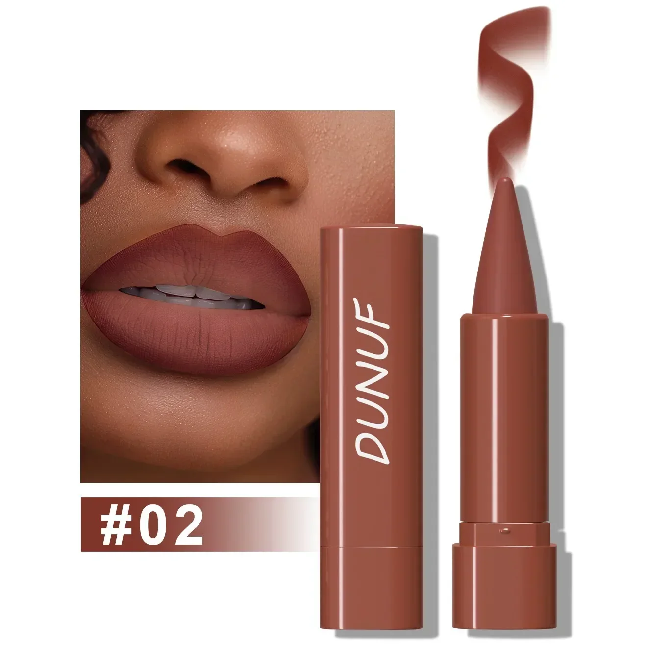 Κραγιόν 9 χρωμάτων Gradient Lip Liner Ματ Μαύρο Καφέ Βελούδινο Κραγιόν Αδιάβροχο μη κολλώδες απόχρωση Lipliner Crayon Lip Makeup — image 9