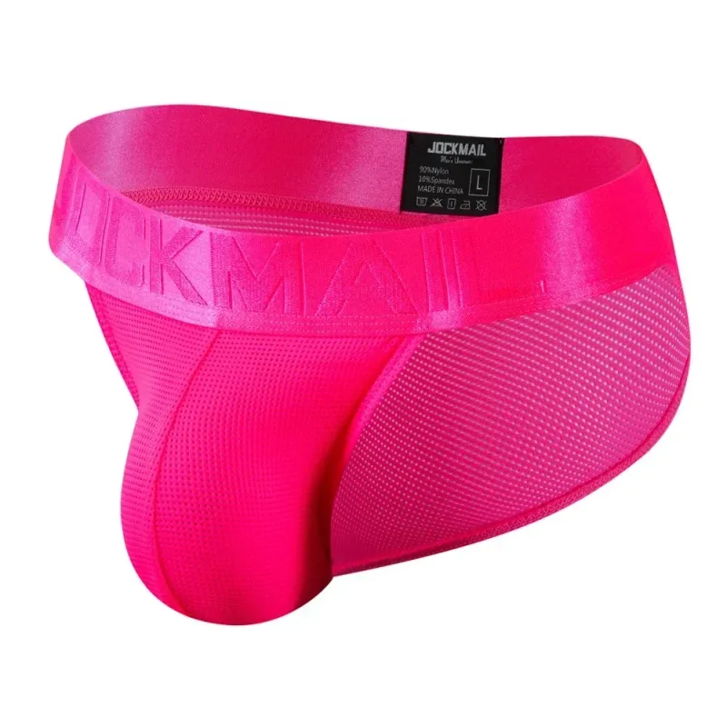 Cuecas masculinas cuecas de malha de náilon de secagem rápida cuecas de biquíni deslizamento masculino tanga cuecas jockstrap gay