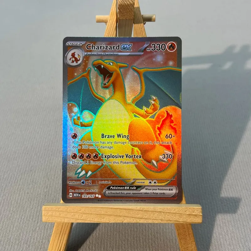 MEW PTCG13-003 Tcg proxy PKM Cards Charizard ex Bulbasaur Charmeleon Rare Collection Battle Toys Δώρα για χόμπι στο σπίτι