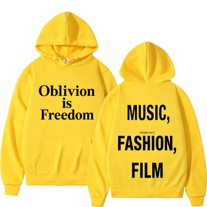 XCX Album Musik Fashion Film Tour 2026 Hoodie Cetak Pria Wanita Fashion Pullover Kasual Hip-Hop Kaus Hadiah Penggemar
