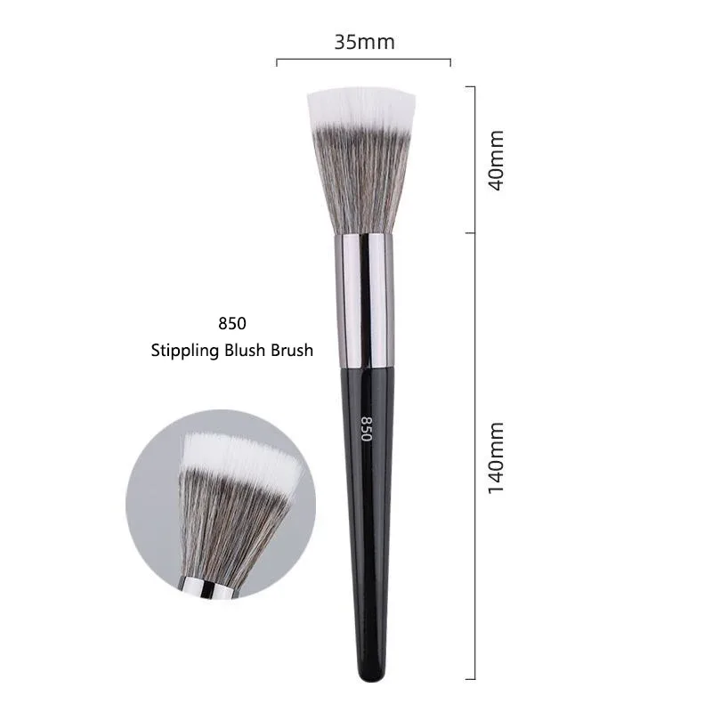 1pc Pro pinceaux de maquillage fond de teint poudre ventilateur maquillage brosse Contour 3D pointillé fard à paupières correcteur angle sourcils ombre outils
