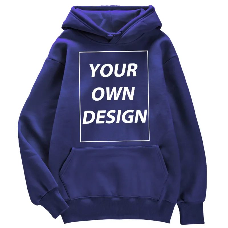 Customized DIY Print Lalaki Babae Autumn Winter Hoodies Casual Classic Pullover Simple Comfy Streetwear Soft Warm Sports Clothing — image 20