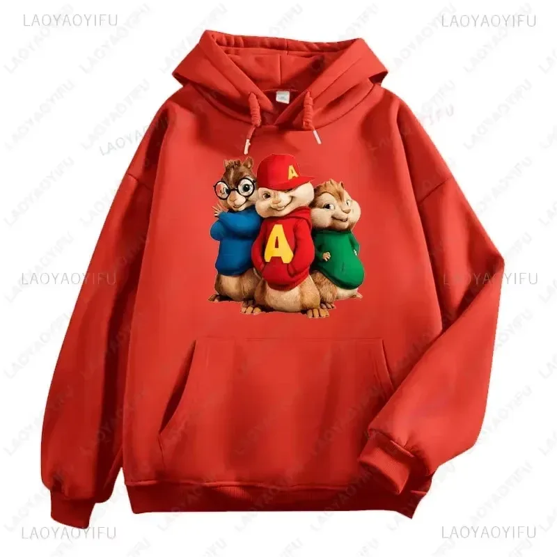 Alvin and The Chipmunks Anime Hoodies Eco Friendly A Letters Printing Sweatshirt Casual Streetwear Unisex Pullovers promo — image 18