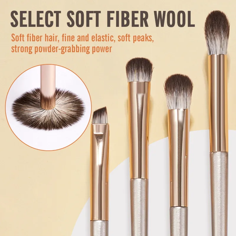 8 PCS Makeup Brushes Set Eye Shadow Women Cosmetic Brush Eyeshadow Blush Beauty Soft Make Up Tools Bag — image 3