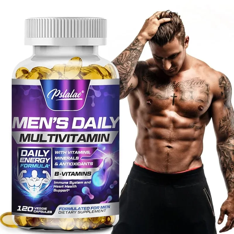 Férfi multivitamin-kiegészítő – támogatja a férfi multivitamint A C D E és B12 Cink Kalcium Magnézium és egyebekkel — image 2