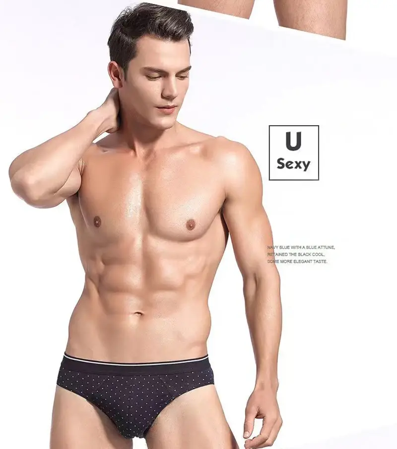 4 pçs/lote cuecas masculinas lingerie sexy calcinha masculina de algodão respirável cueca listrado calcinha lotes por atacado — image 11