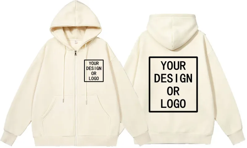 Personalisieren Sie Ihr eigenes Markenlogo/Bild mit Ihrem eigenen Design, personalisierbar, für Männer und Frauen, DIY-Reißverschluss-Kapuzenpullover, lässiger Kapuzenpullover, neuer Pullover