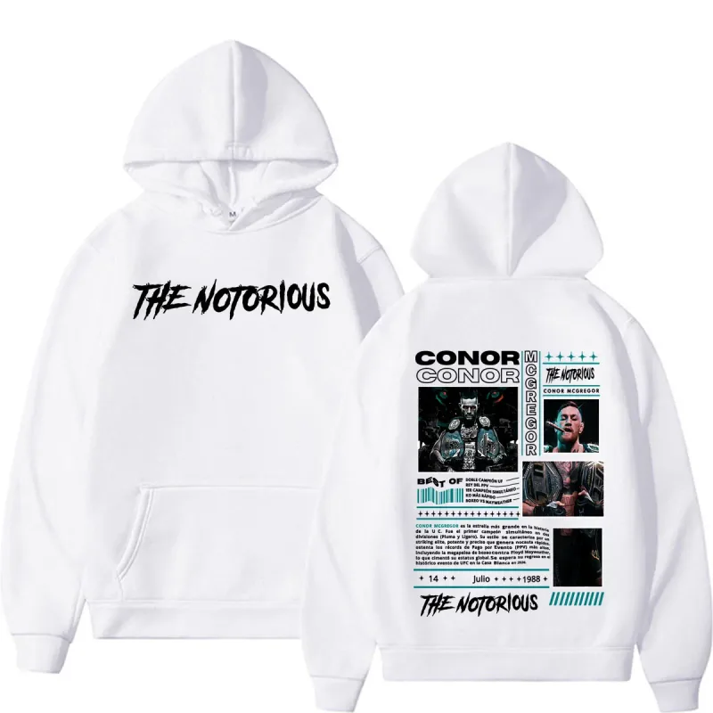 The Notorious Conor McGregor Merch Hoodie Men's Clothing Retro 90s High Street Sweatshirts Casual Fleece Bodywarmer Hoodies Coat — image 7