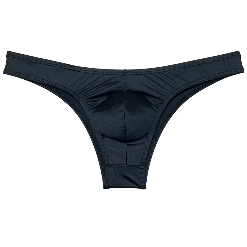 Silky Smooth Bikini Briefs Men's Enhance Pouch Micro Underwear Slip Sexy Beach Briefs Breathable Sissy Panties Pool — image 5