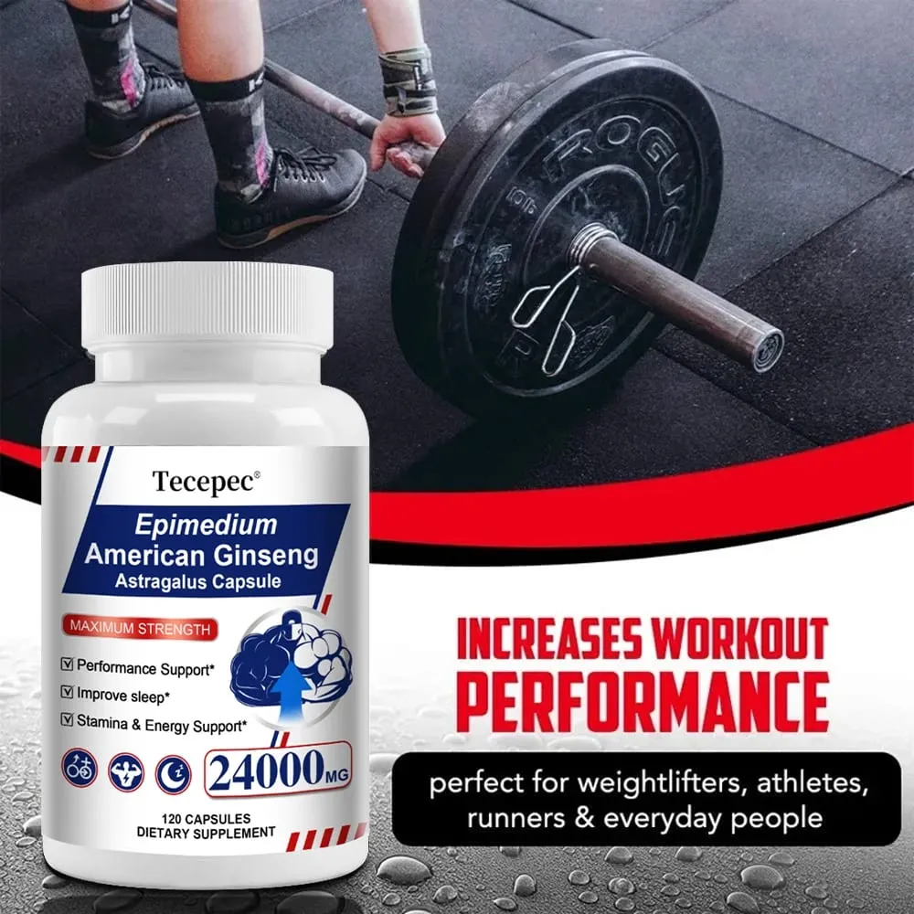 Κάψουλες Ginseng & Astragalus Υποστηρίζει Δύναμη Αντοχή & Ενέργεια Προωθεί τον ύπνο Φυσική Υποστήριξη Ανοσοποιητικού 30/60/120 Κάψουλες — image 6