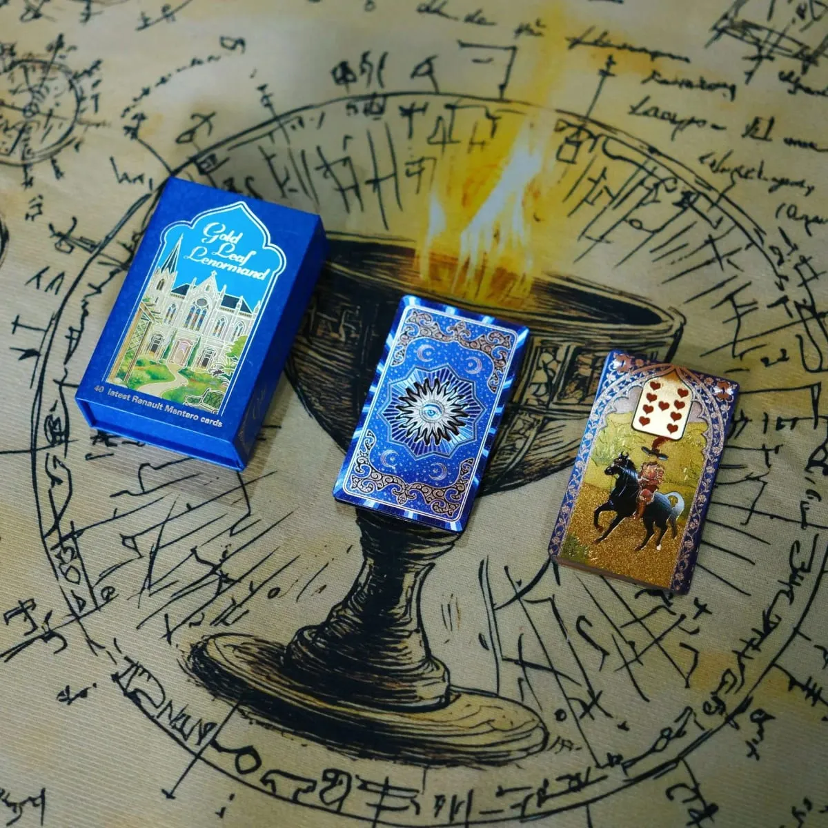 Rana George Lenormand Oracle kártya 40 db Vízálló PET kártya 12*7cm jósláshoz és jósláshoz