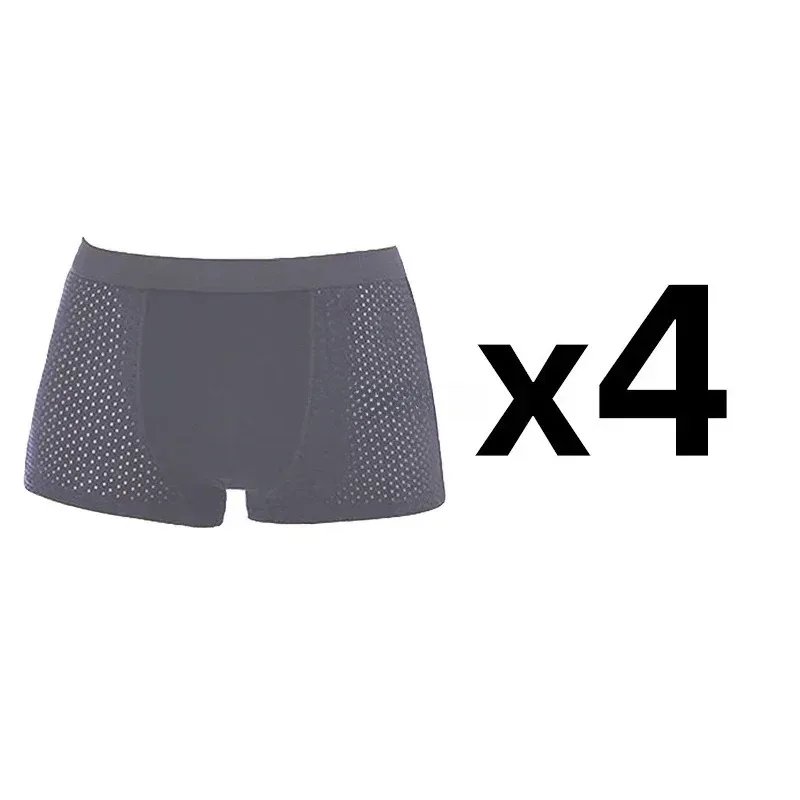 4Pcs Men's Boxer Briefs Ultra Soft Anti Odor Underwear Breathable Mesh with Ventilation Holes Stretch Comfort for Daily — image 18
