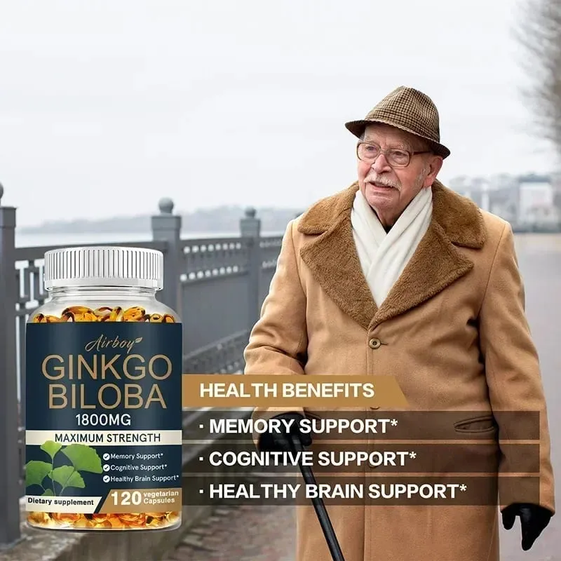 Συμπλήρωμα Ginkgo Biloba - Η μνήμη και η μάθηση προάγουν την υγεία του εγκεφάλου Βελτιώνουν τη διαύγεια Βελτιώνουν τη συγκέντρωση Συμπλήρωμα — image 4