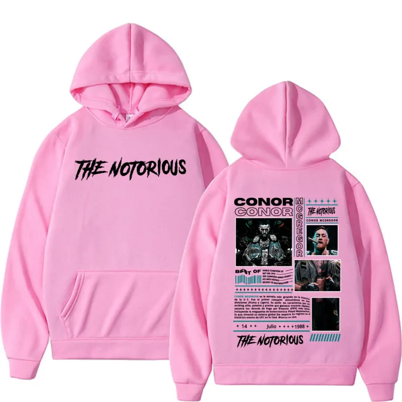 The Notorious Conor McGregor Merch Hoodie Men's Clothing Retro 90s High Street Sweatshirts Casual Fleece Bodywarmer Hoodies Coat — image 10