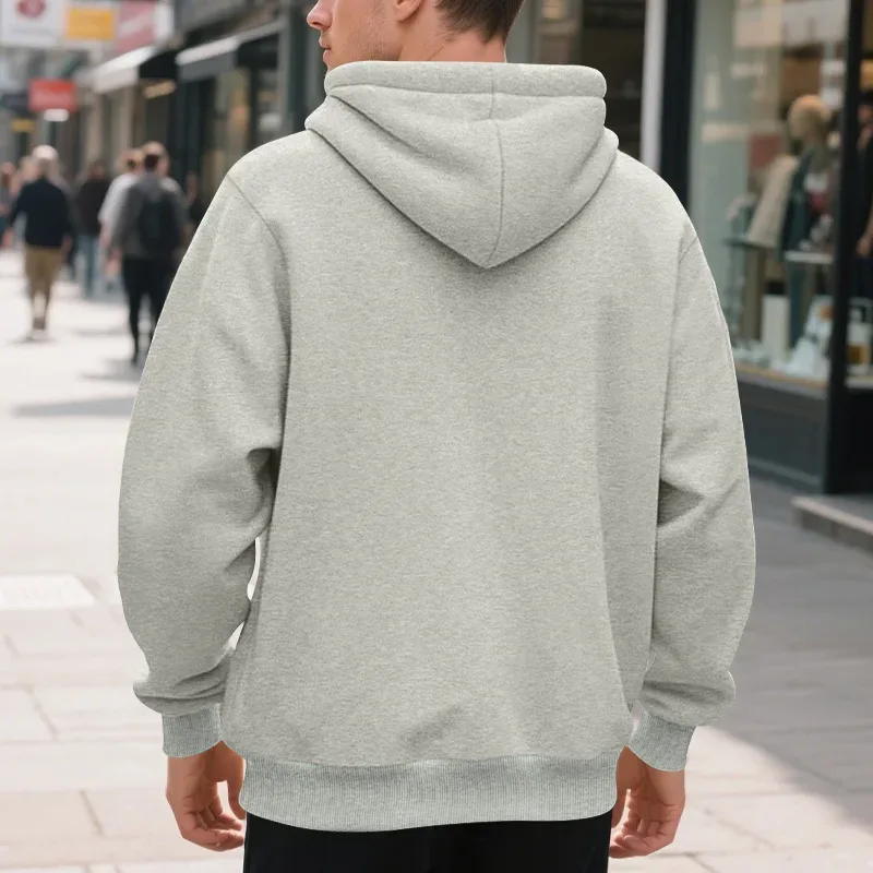Novo 2026 outono casual sólido manga longa zíper com capuz moletom casaco masculino moda ao ar livre roupas esportivas jaquetas — image 33