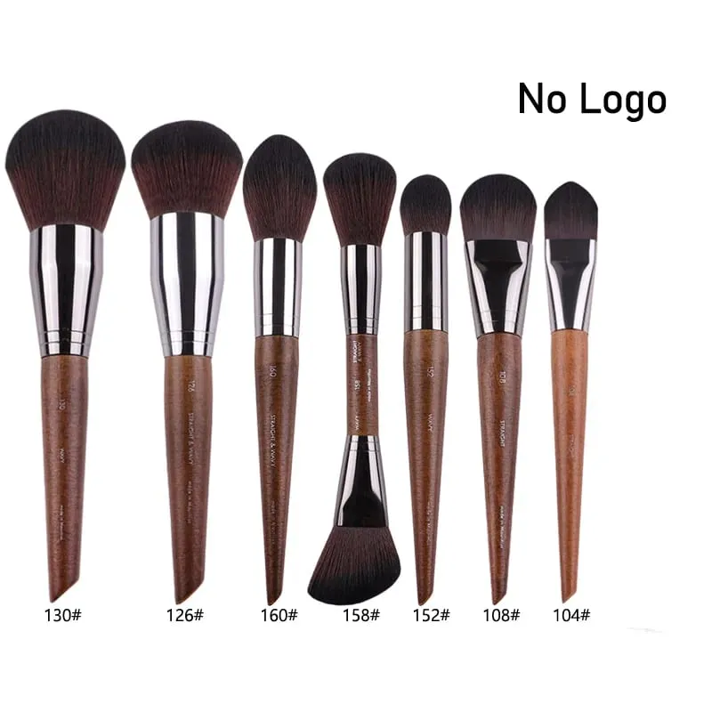 Ensemble complet de pinceaux de maquillage pour les yeux en bois naturel, kit de maquillage Pro pour fard à paupières, surligneur, sourcils, lèvres, cils, pratique — image 10