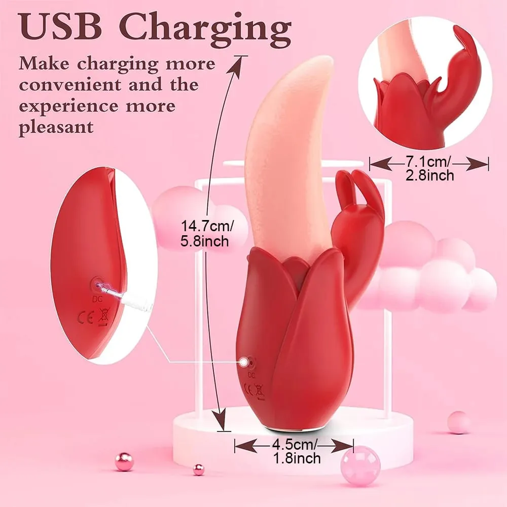 Nyelvnyaló mellbimbó csiklóstimulátor szexjátékok vibrátor vibrátor női pár szexi felnőtt női vibrátor játék 18+ — image 3