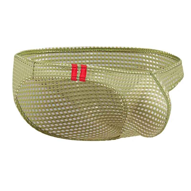 Cuecas masculinas verão respirável buracos roupa interior u convexo fino cintura baixa cuecas masculinas deslizamento calzoncillos — image 28