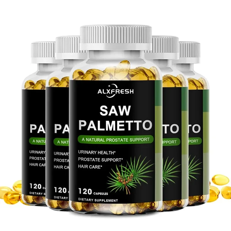 Alxfresh Prostate Health Supplement Natural Saw Palmetto Extract που υποστηρίζει κάψουλες για την ανάπτυξη του προστάτη και της τρίχας για άνδρες και γυναίκες