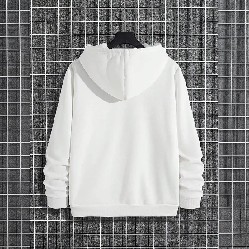 Mens Urban Hoodie 2025 High Quality Solid Color Long Sleeve Sweatshirt Casual Sporty Hooded Outerwear Jesus Cross Print Pullover — image 12