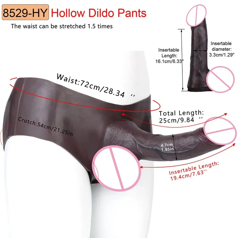 Big Knot Hollow Műpénisz Pants Felnőtt Férfi Pénisz Ujj насадка на член Fehérnemű pároknak Szex öröm Erotikus áruk — image 28
