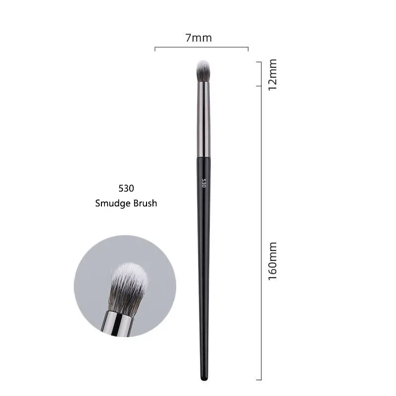 1pc Pro pinceaux de maquillage fond de teint poudre ventilateur maquillage brosse Contour 3D pointillé fard à paupières correcteur angle sourcils ombre outils