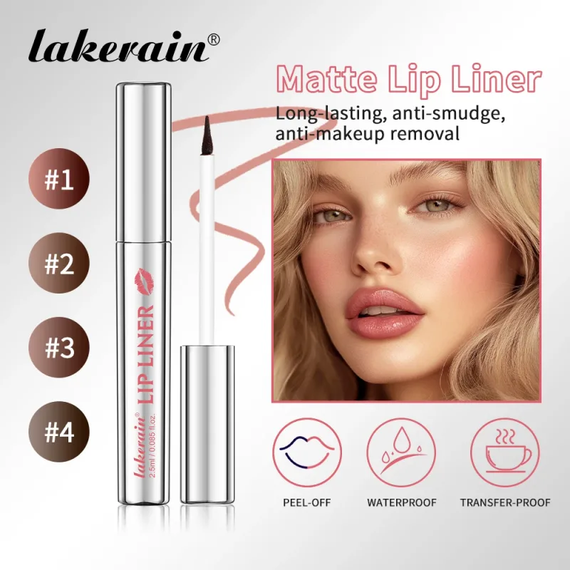 Lakerain Peel Off Lip Liner עמיד למים עמיד למים תוחם שפתיים צבע עמיד לאורך זמן. — image 2