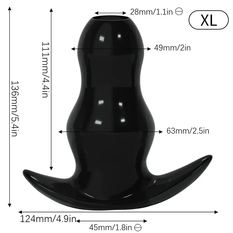 5 Sizes Hollow Anal Plug/Dilator/Dildo Soft Speculum Prostate Massager Butt Plug Set Intimate/Enema Sex Toys For Women Men Gay