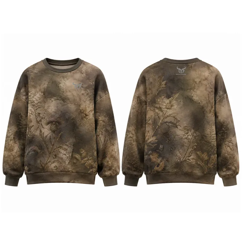 Dark Style Botanical Floral 3d Print Sweatshirt Men Women Street Vintage Casual Clothes Autumn Basic Long Sleeve Pullover Tops — image 3