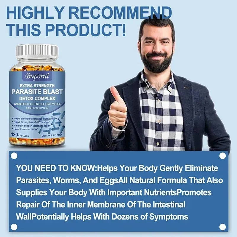 Parasite Blast Detox Complex - Promotes Intestinal Health Metabolism Digestive Health and Improves The Immune System — image 6