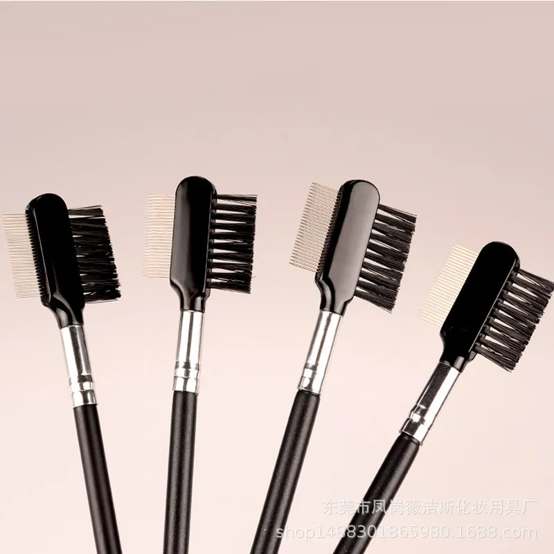 1pc Eye Brow Makeup Brush stainless steel Eyelash Comb Make Up Brushes Lashes 2 sides Grooming Beauty Cosmetic Tools multiple