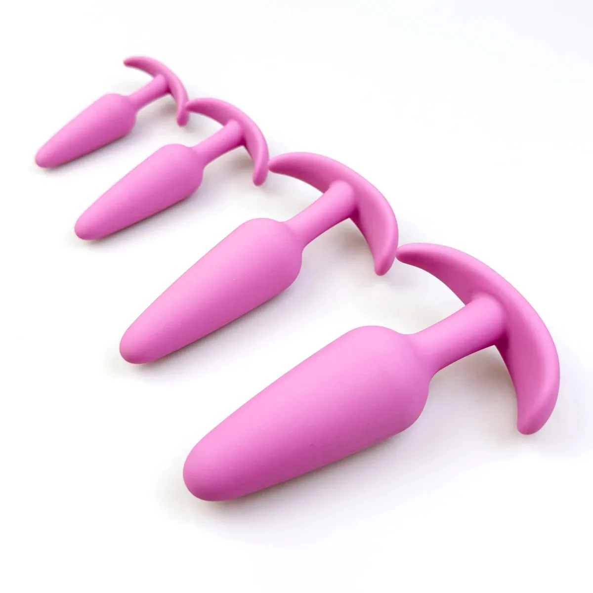 Four different sizes of silicone plugs Prostate massage anal dilators adult masturbation sexual health adult couples sex toy — image 2