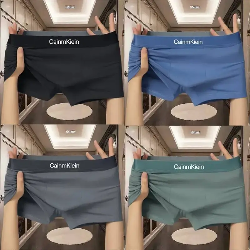 4 pçs roupa interior masculina boxers para homem cuecas boxer shorts sexy calcinha masculina hombre — image 6