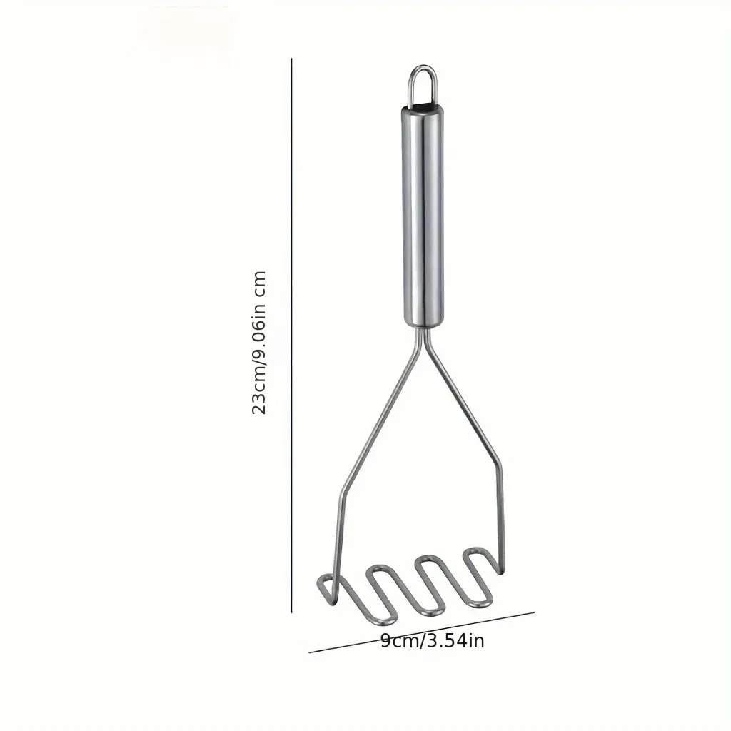 1 τμχ Stainless Steel Wave Potato Masher - Ιδανικό για Πουρέ λαχανικών και φρούτων κουζίνας - Kitchen Essentials Durable Kitchenware — image 4