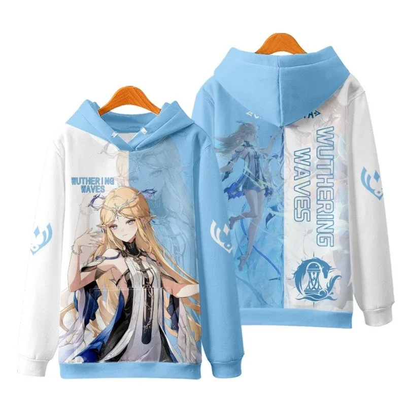 Game Wuthering Waves Cosplay Hoodies 3D Phrolova Print Men Women Anime Sweatshirt Autumn/Winter Hoodie Casual Y2k Tracksuit Coat — image 7