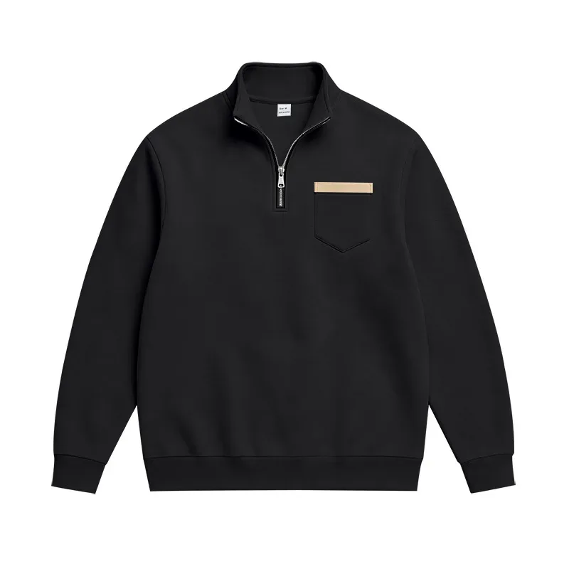 Homens 2026 outono inverno item quente velo forrado gola solta vintage moletom casual commuter moda masculina outerwear diário — image 27