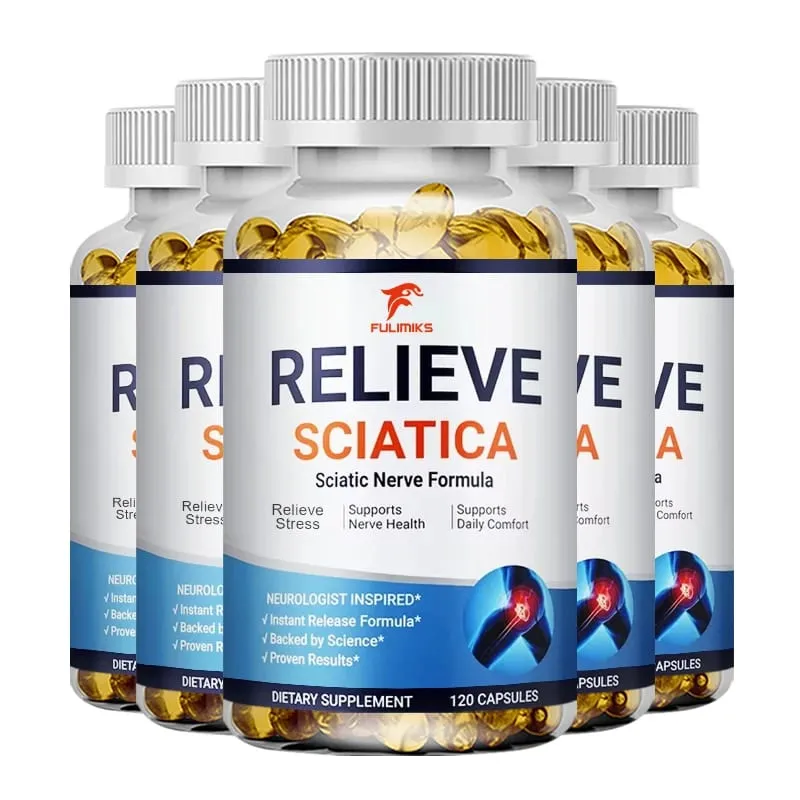 Relieve Sciatica Capsules - Helps Relieve Joint Pain Supports Daily Nervous System Bone & Nerve Health Balances Inflammation — image 12