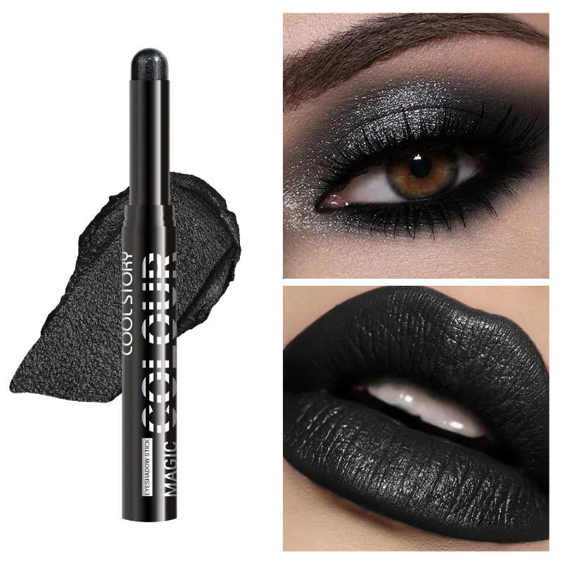 2 σε 1 Eyeshadow Lipstick Stick Pencil Waterproof Glitter Brighten Matte Eye Shadow Makeup Pigment Eyeshadow Pen — image 9