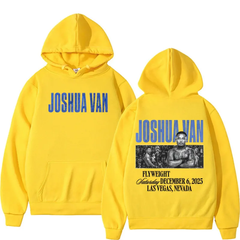 Joshua Van Hadiah Penggemar Tak Takut Hoodie Pakaian Pria Kaus Estetika Kekerasan Kasual Pullover Hoodie Bulu Penghangat Tubuh — image 11